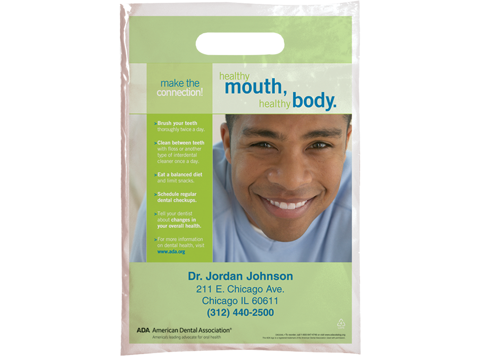 PERSONALIZED Healthy Mouth, Healthy Body Small Supply Bag