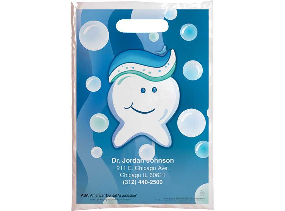 PERSONALIZED Happy Tooth Large Supply Bag Image 0