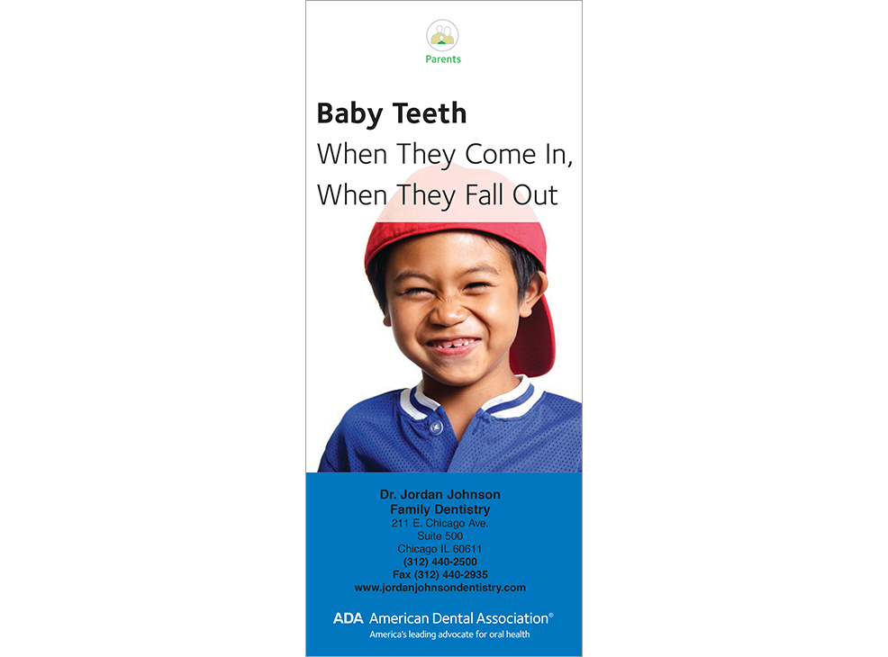 PERSONALIZED Baby Teeth: When They Come In, When They Fall Out Image 0