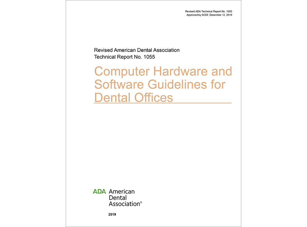 ADA Technical Report No. 1055 for Guidelines for Hardware and Software in Dental Practice - E-BOOK Image 0