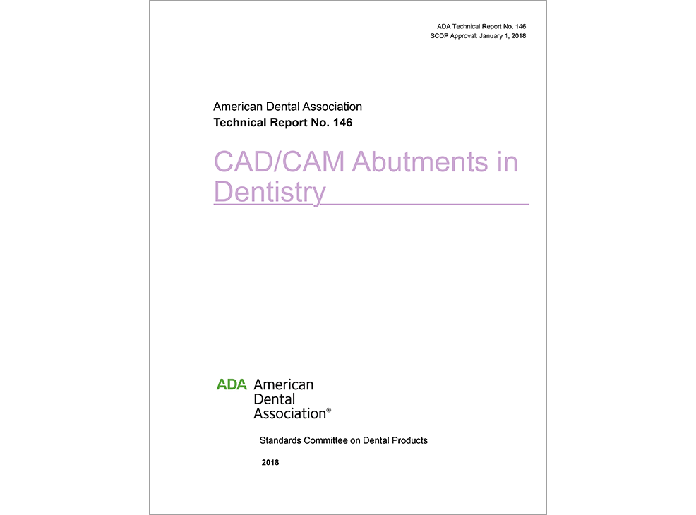 ADA Technical Report No. 146 CAD/CAM Abutments in Dentistry - E-BOOK Image 0