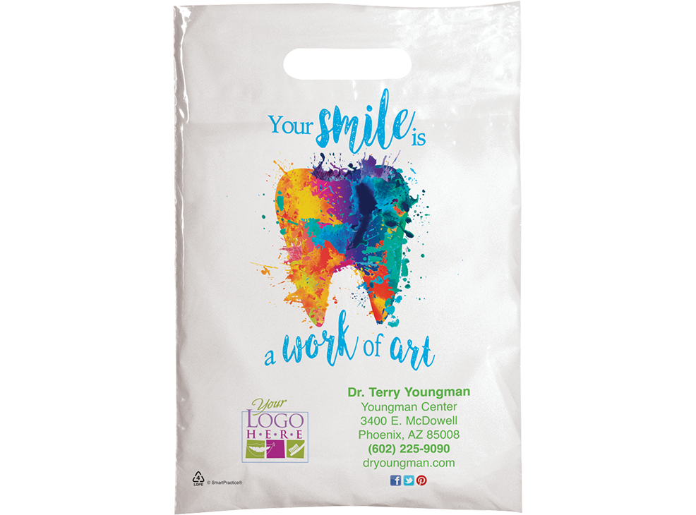 PERSONALIZED: Your Smile is a Work of Art Small Supply Bag Image 0