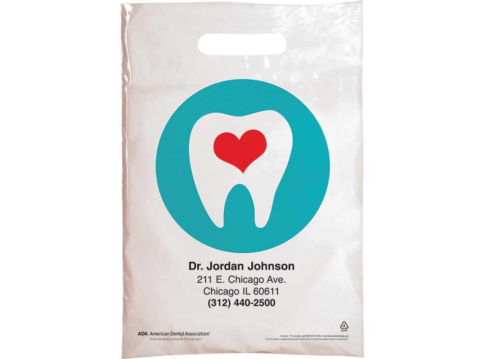 PERSONALIZED: Heart Tooth Small Supply Bag Image 0