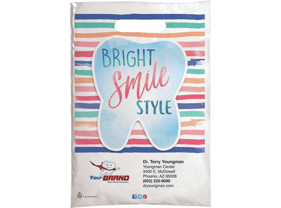 PERSONALIZED: Bright Smile Style Small Supply Bag Image 0