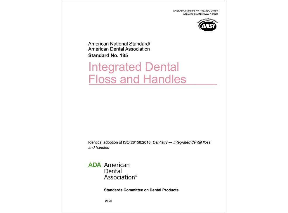 ANSI/ADA Standard No. 185 Integrated Dental Floss and Handles - E-BOOK Image 0