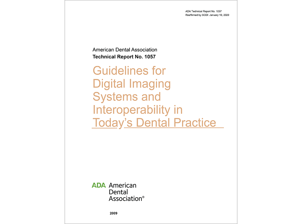 ADA Technical Report No. 1057 for Guidelines for Digital Imaging Systems - E-BOOK Image 0