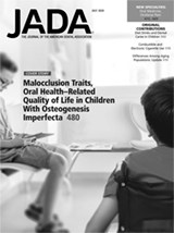 Malocclusion traits and oral health-related quality of life in children with osteogenesis imperfecta (July 2020 Article 1)