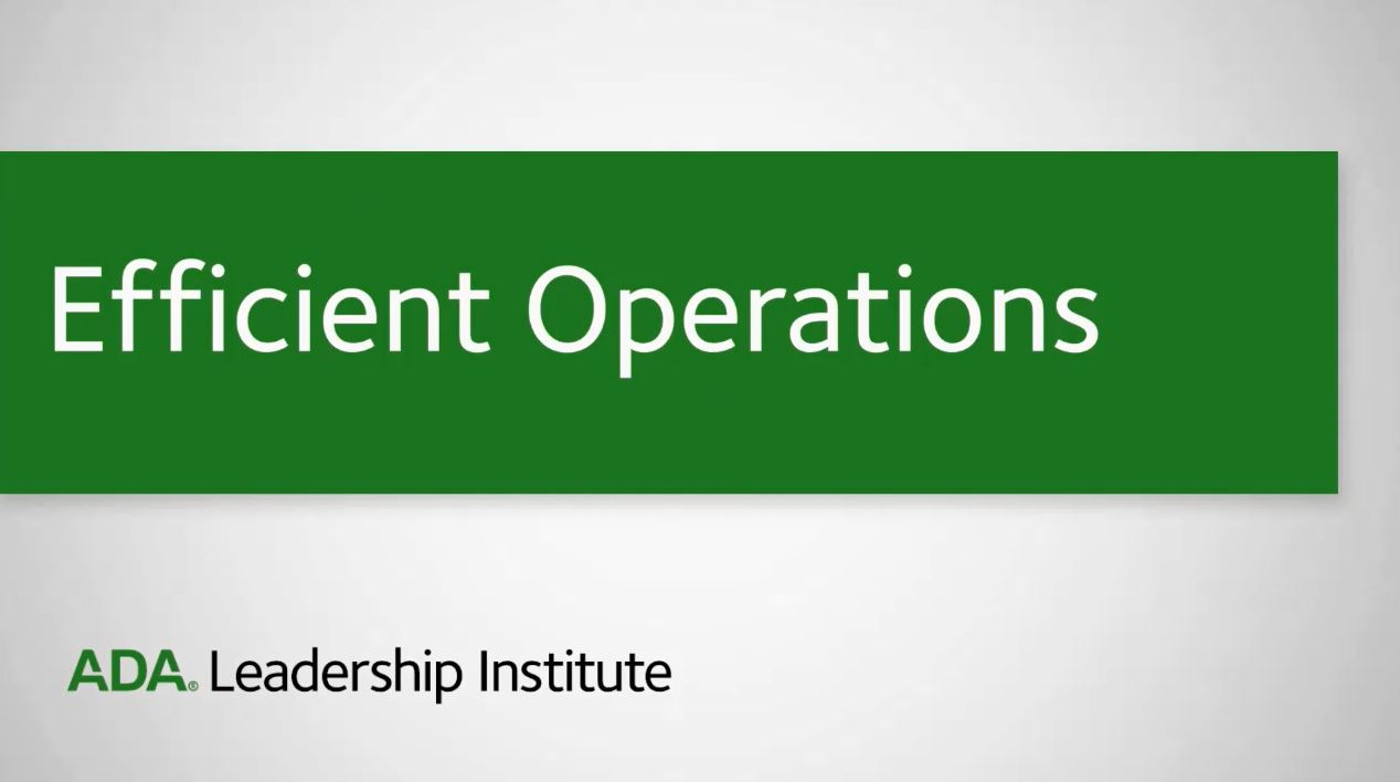 Leadership Institute - Efficient Operations