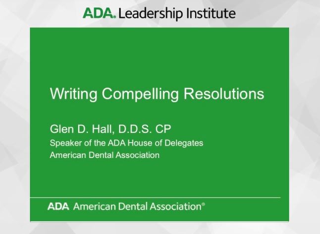 Leadership Institute - Writing Compelling Resolutions
