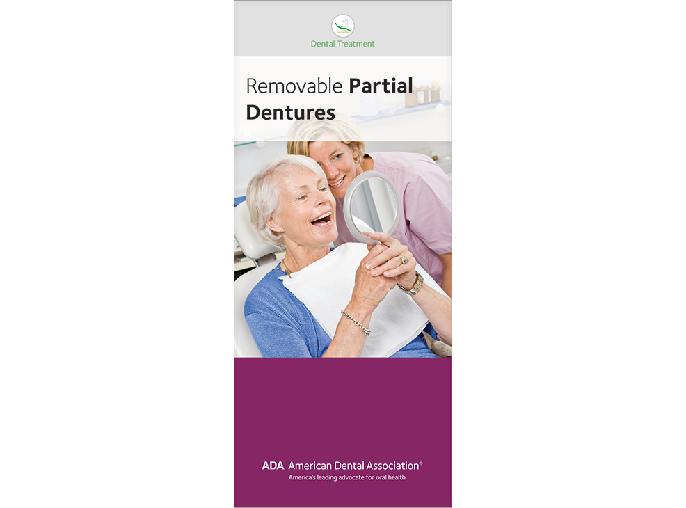 Removable Partial Dentures Brochure for Patient Education ADA W106